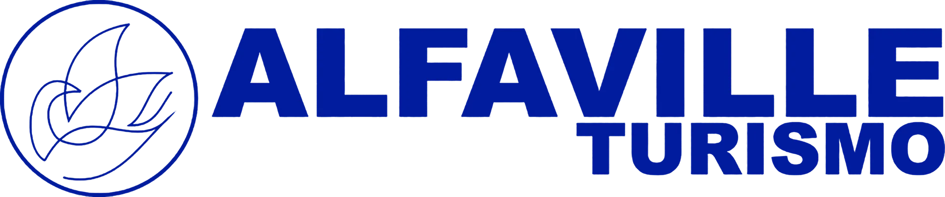 Logotipo da Alfaville Turismo, empresa especializada em transporte executivo, fretamento para empresas, turnos de mineração e turismo corporativo em Minas Gerais e Bahia.