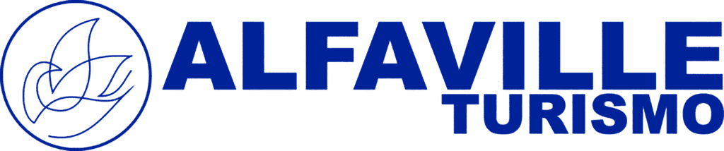 Logotipo da Alfaville Turismo, empresa especializada em transporte executivo, fretamento para empresas, turnos de mineração e turismo corporativo em Minas Gerais e Bahia.