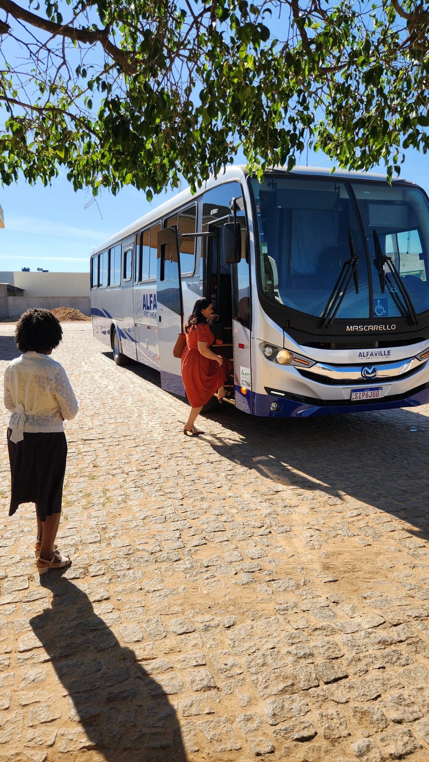Ônibus Alfaville fretamento B2B 47 lugares: serviço para eventos e logística de grupos em Minas e Bahia.